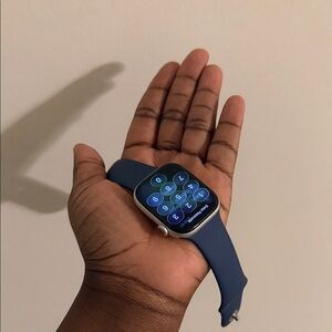 Smartwatch with Blue Band
